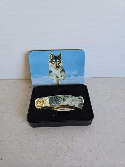 Wolf knife w/ case