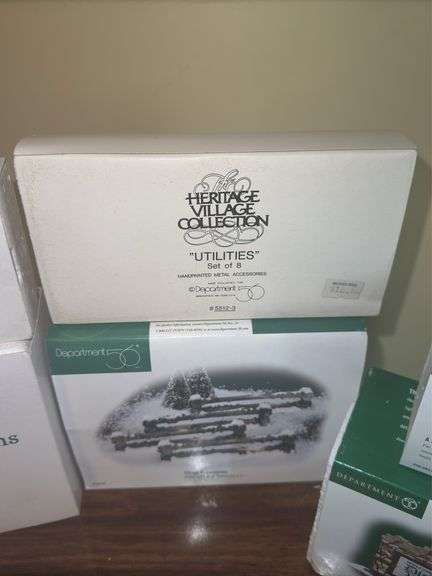 Assortment of Department 56 and Heritage Village Christmas Scenes