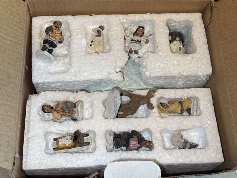 Miniature Eskimo Nativity Set