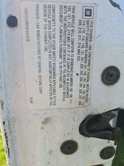 1999 Chevrolet 3500 mechanics truck