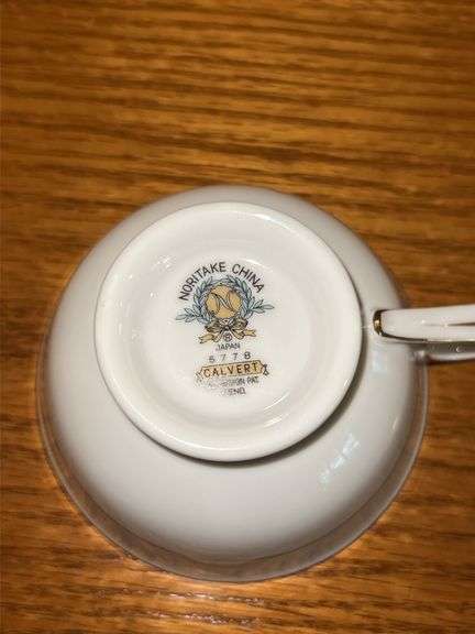 Noritake Calvert Pattern Fine China Teacups