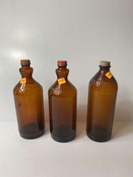 (3) Vintage Half Gallon Clorox Bottles