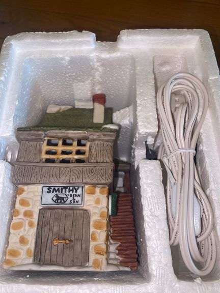 Heritage Village Collection Christmas Smithy Beam & Son & T. Wells Fruit & Spice