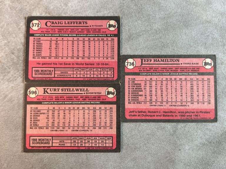 1989 Topps Baseball Cards