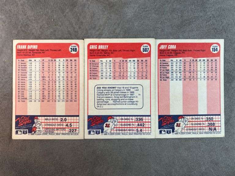 1990 Fleer Baseball Cards