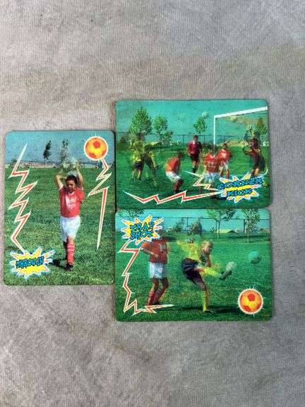 (3) Holographic Ryso Little League Soccer Cards