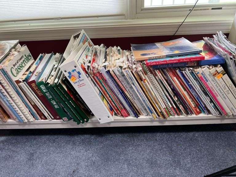 Large Assortment of Cookbooks and Magazines