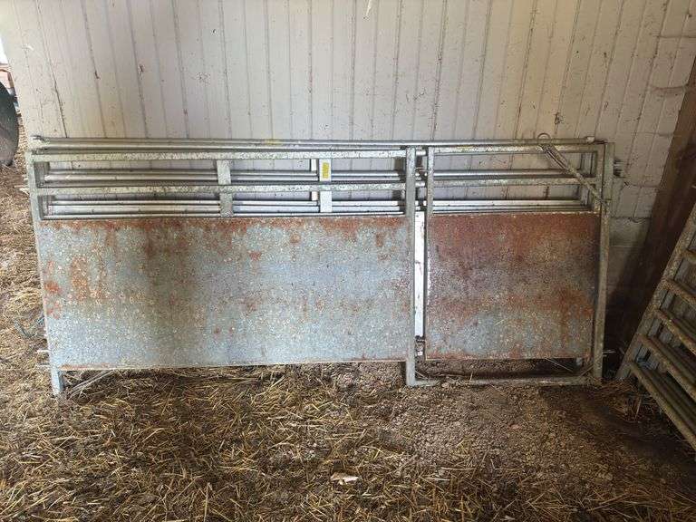 (4) Sheep Panel Gates with Door Approx 8’x3.5’