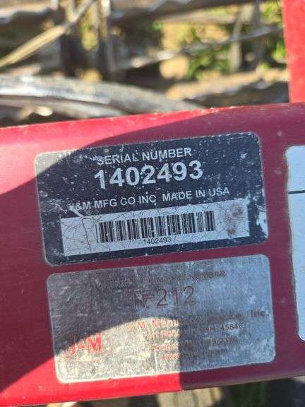 J & M TF212 Double Twist 15' rolling harrow