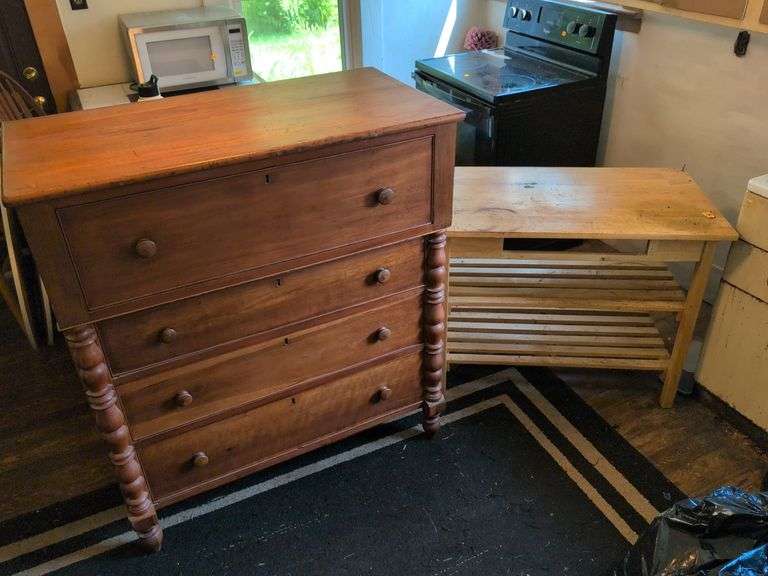 Wooden dresser and stand