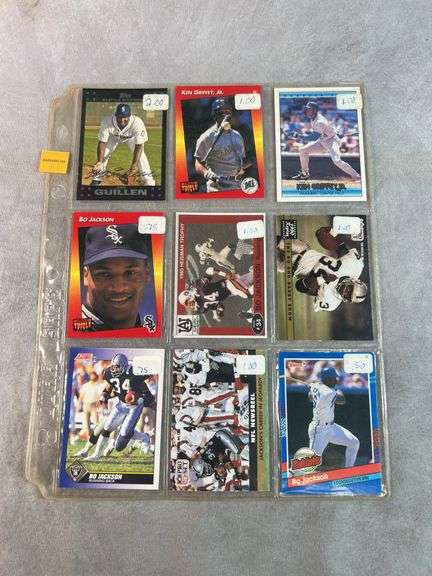 9 Baseball and Football Cards