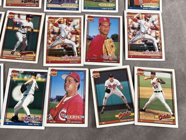 1991 Topps 40 Years of Baseball, Baseball Cards