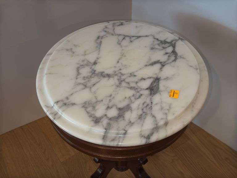 Victorian Mahogany Marble Top Side Table