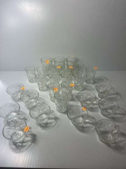 Crystal Cut Drinking Glasses