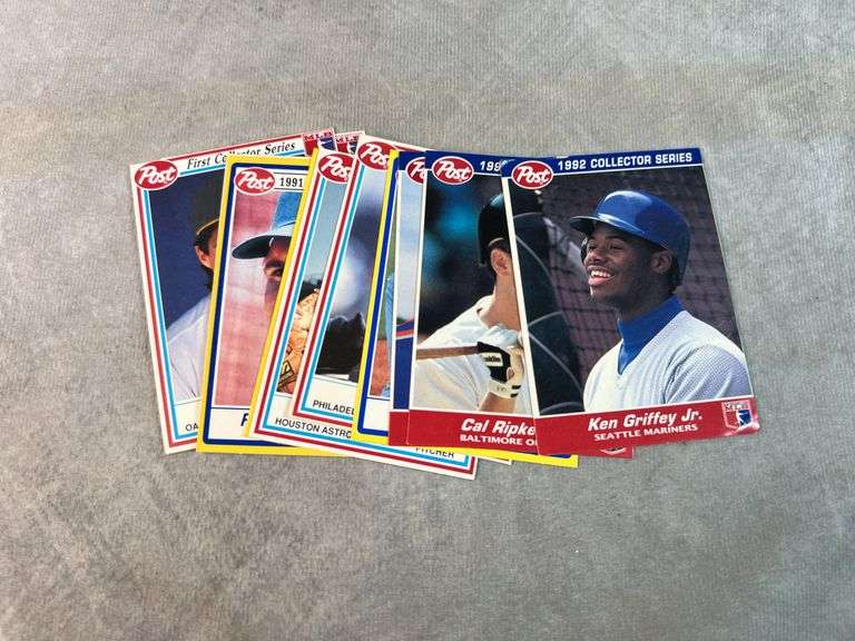 (10) Post Collector Series Baseball Cards