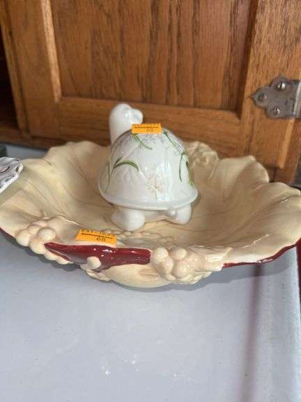 Assorted Glassware and Wooden Bowl