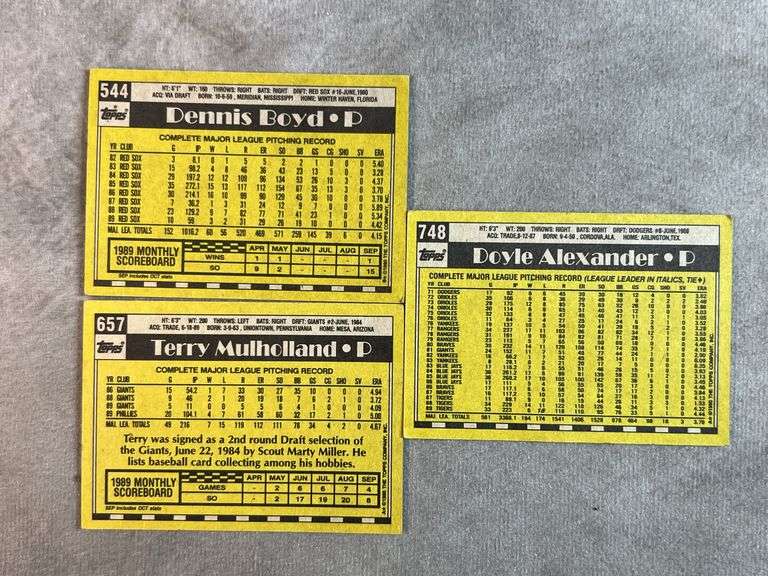 1990 Topps Baseball Cards
