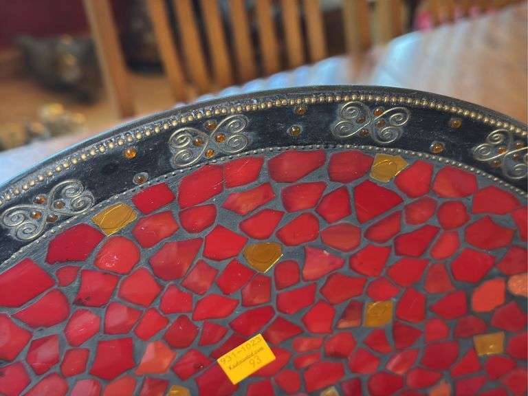 Vintage Handmade Mosaic Plate