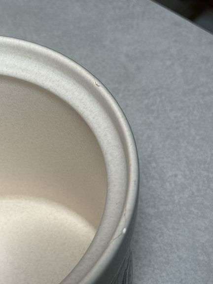 PFALTZGRAFF CANISTER SET, PAPER TOWEL HOLDER, SMALL CRACK AND CHIP ON 2 OF THEM (PICTURED)