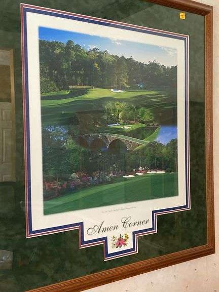 Amen Corner Framed Golf Picture