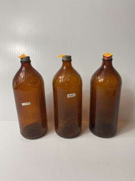 (3) Vintage Half Gallon Austin’s A-1 Bleach Bottles