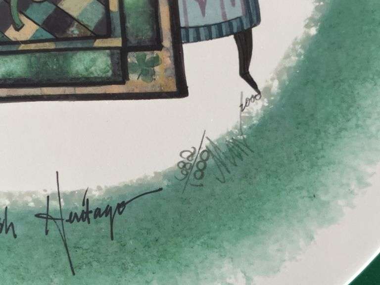 2000 P. Buckley Moss Our Irish Heritage 682/1000 Signed Lithograph