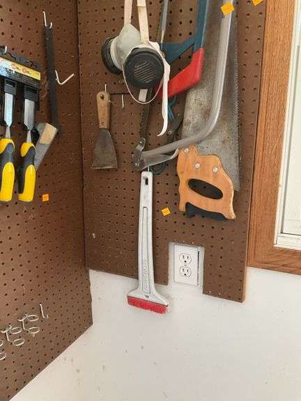 Tools, Contents on Pegboard
