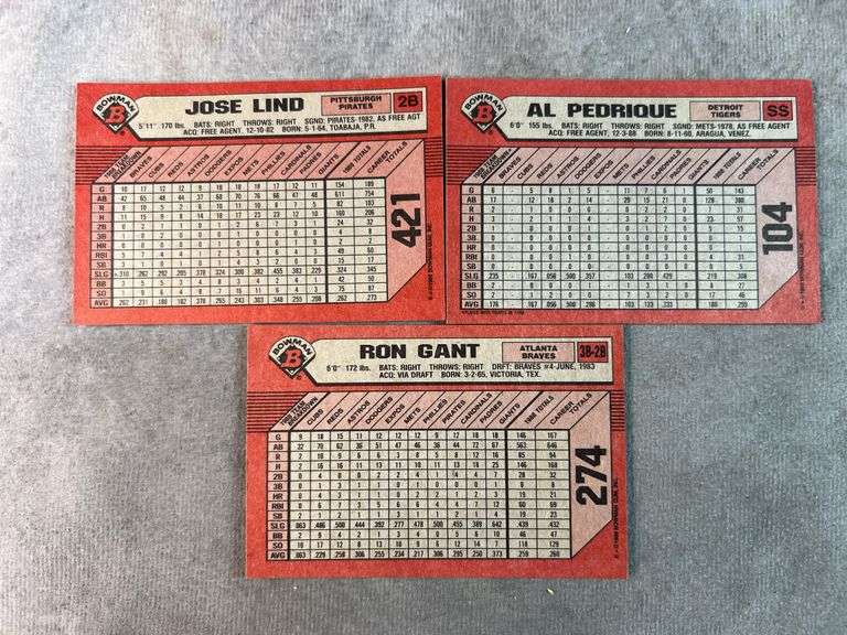 1989 Bowman Baseball Cards