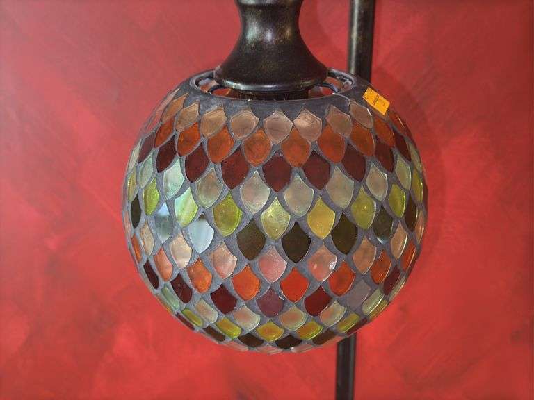 Decorative Brushed Mosaic Pattern Floor Lamp