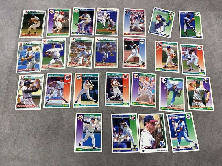 1991 & 1992 SCORE Baseball Cards