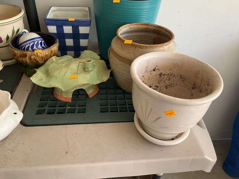 Assortment of Flower Pots and Planters