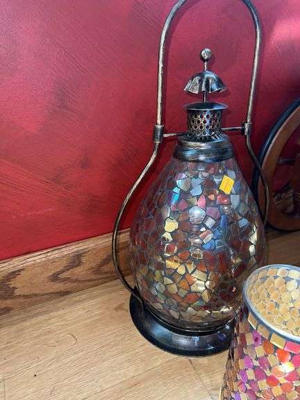 Moroccan Mosaic Candle Lantern, Mosaic Candle Holder