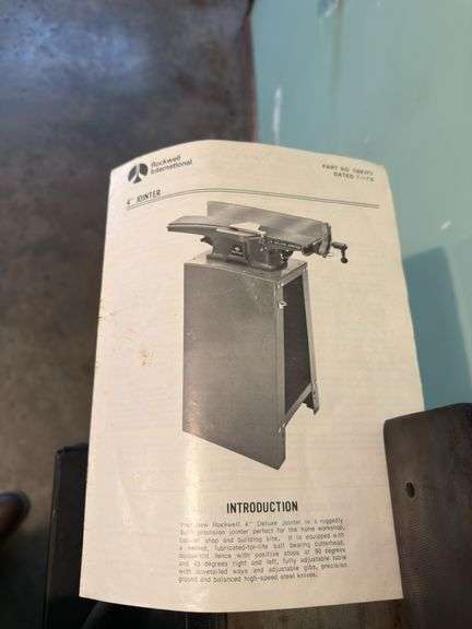 ROCKWELL INTERNATIONAL 4” DELUXE JOINTER
