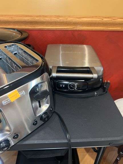 Black and Decker 4 Piece Toaster, Farberware Waffle Press