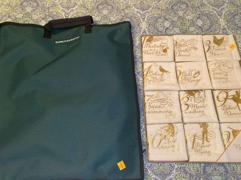 12 Days of Christmas Napkin Set and Christmas Decor Set