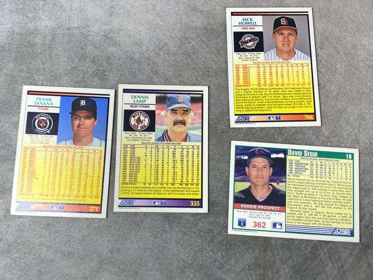 1991 & 1992 SCORE Baseball Cards