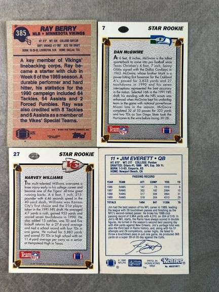 (2) Star Rookie, Starting Lineup, Topps Card