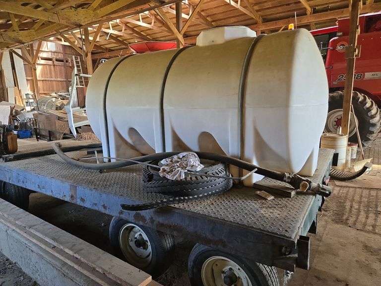 wagon with poly sprayer tank- 8'x14'