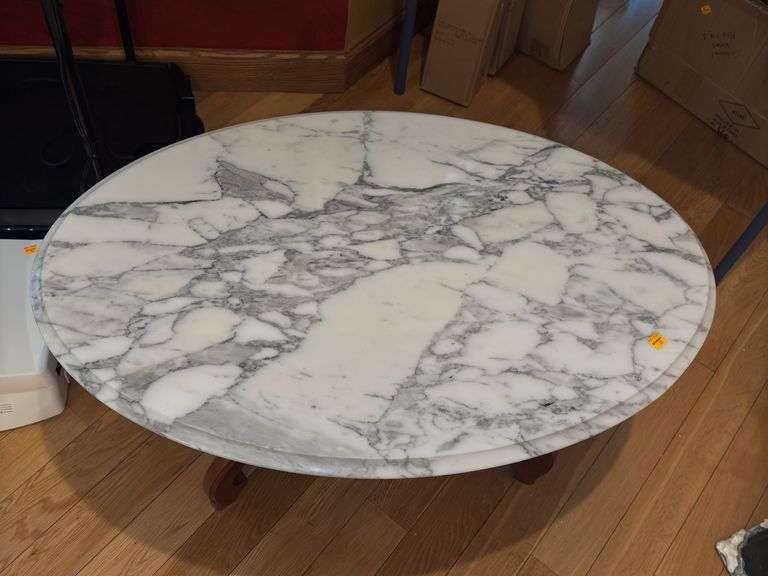 Victorian Mahogany Marble Top Coffee Table