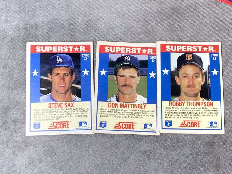 1989 SCORE Baseball Cards