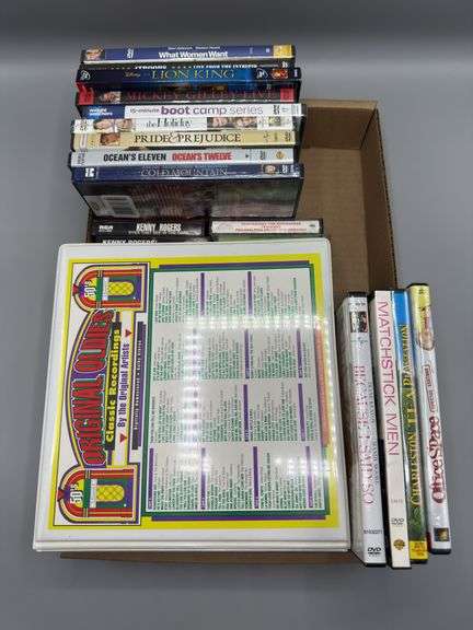 VARIETY OF DVD’S AND CASSETTE TAPES