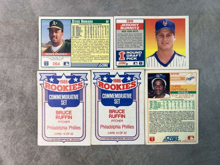 Rookie Prospects (Steve Howard, Jeromy Burnitz, Bruce Ruffin, Chris Gwynn)
