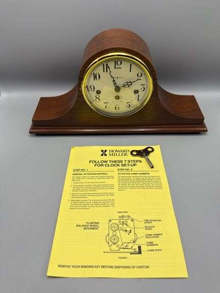 VINTAGE HOWARD MILLER MANTLE CLOCK