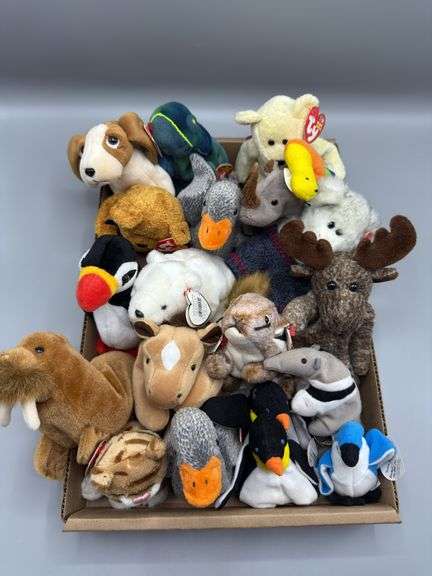 VARIETY OF BEANIE BABIES WITH TAGS