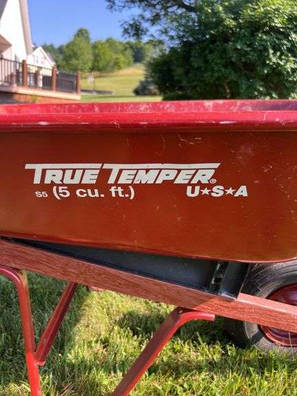 True Temper 5 cu. ft. Metal Wheelbarrow