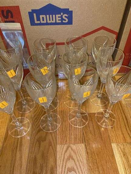 (12) Gorham Glass Wine Goblets