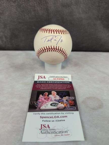 Trot Nixon signed MLB baseball, JSA