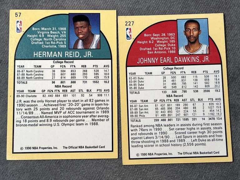 NBA Hoops Basketball Cards