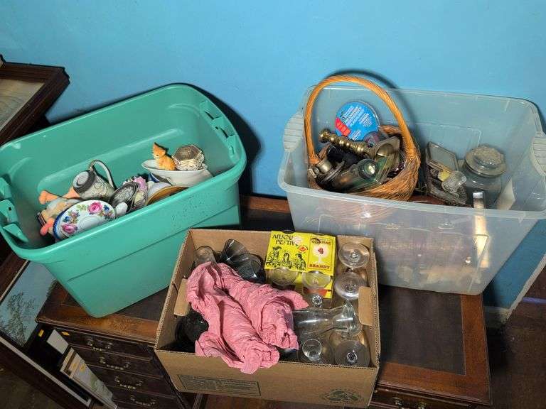 Large lot of glassware, decorative pieces, and other household items