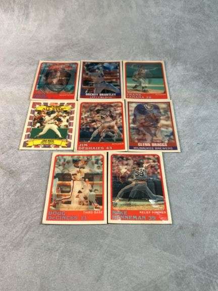 1987 Sportflics Holographic Cards ( Ozzie Smith, Doug DeCinces, Frank Tanaka, Mike Henneman, Jim DeS